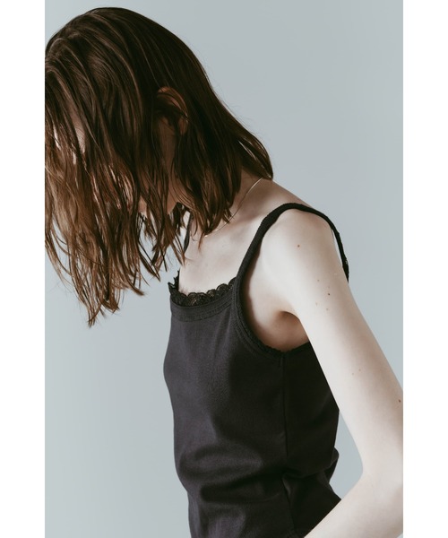 Knuth Marf(クヌースマーフ)の「lace detail camisole(キャミソール・レディース・ドット/グレー/カーキ・FREE)」の11枚目の写真