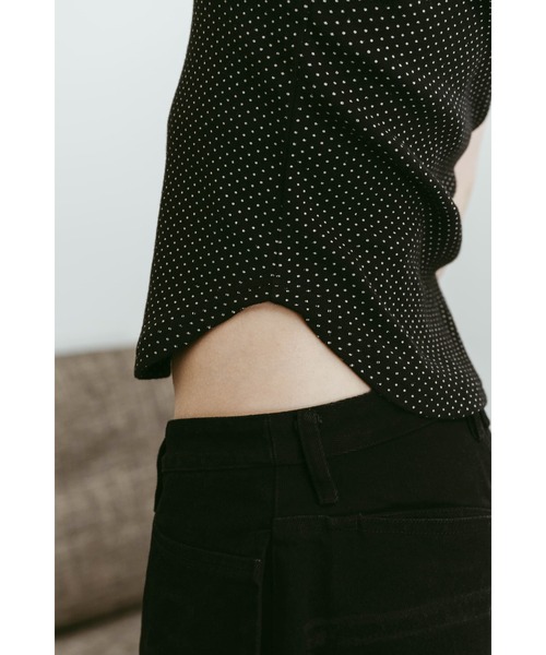 Knuth Marf(クヌースマーフ)の「lace detail camisole(キャミソール・レディース・ドット/グレー/カーキ・FREE)」の16枚目の写真
