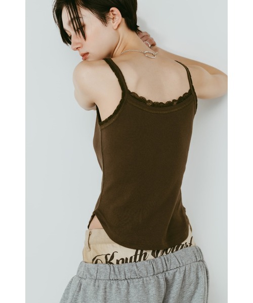 Knuth Marf(クヌースマーフ)の「lace detail camisole(キャミソール・レディース・ドット/グレー/カーキ・FREE)」の21枚目の写真
