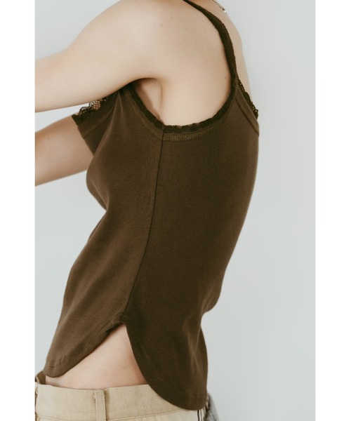 Knuth Marf(クヌースマーフ)の「lace detail camisole(キャミソール・レディース・ドット/グレー/カーキ・FREE)」の22枚目の写真