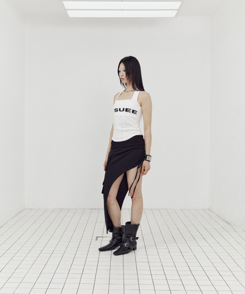 SETUP-EXE(セットアップイーエックスイー)の「LOGO HALTER TANK TOP / IVORY(Tシャツ/カットソー・レディース・その他・OS)」の3枚目の写真