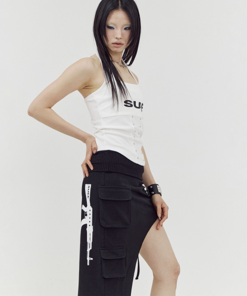 SETUP-EXE(セットアップイーエックスイー)の「LOGO HALTER TANK TOP / IVORY(Tシャツ/カットソー・レディース・その他・OS)」の7枚目の写真