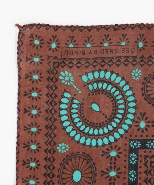FREAK'S STORE(フリークスストア)の「Bindu/ビンドゥー Concho Print Bandana/Joshuaバンダナ(バンダナ/スカーフ・レディース・ナチュラル/ブラウン・ONE SIZE)」の4枚目の写真