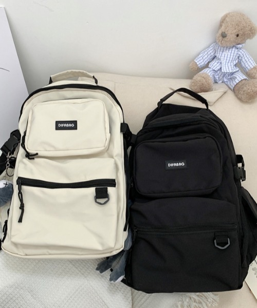 boemy(ボエミー)の「大容量シンプルリュックサック(バックパック/リュック・レディース・ホワイト/ブラック・FREE)」の19枚目の写真