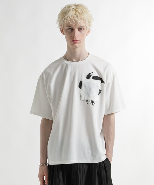 HARE(ハレ)の「SHINOBIフラシカット(HARE)(Tシャツ/カットソー・メンズ・ブラック/ホワイト・FREE)」の1枚目の写真