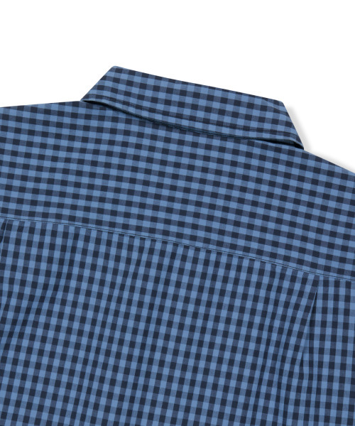 WKNDRS(ウィーキャンドース)の「GINGHAM CHECK SHIRT (BLUE)(Tシャツ/カットソー・レディース・その他・X-LARGE/SMALL/MEDIUM/LARGE)」の4枚目の写真