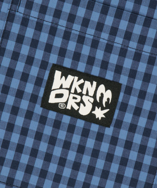 WKNDRS(ウィーキャンドース)の「GINGHAM CHECK SHIRT (BLUE)(Tシャツ/カットソー・レディース・その他・X-LARGE/SMALL/MEDIUM/LARGE)」の5枚目の写真