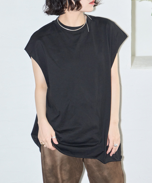 CITYSHOP（シティーショップ）の「RUFFLE Tシャツ（Tシャツ/カットソー・レディース・ホワイト/ブラック・FREE）」の9枚目の写真