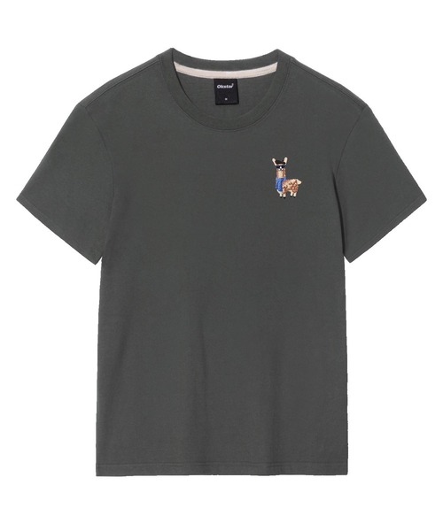 OKSTAR(オクスター)の「アルパカ刺繍半袖(Tシャツ/カットソー・レディース・ネイビー/ホワイト/ダークグレー/クリーム/グレー/ライトグレー/ダークグリーン/ダークブルー/ライトベージュ/ブラック・LARGE/4XL/3XL/2XL/X-LARGE/MEDIUM/SMALL)」の5枚目の写真