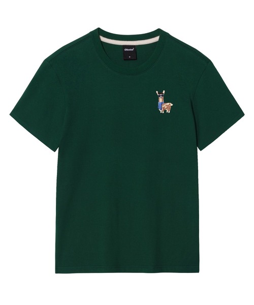 OKSTAR(オクスター)の「アルパカ刺繍半袖(Tシャツ/カットソー・レディース・ネイビー/ホワイト/ダークグレー/クリーム/グレー/ライトグレー/ダークグリーン/ダークブルー/ライトベージュ/ブラック・LARGE/4XL/3XL/2XL/X-LARGE/MEDIUM/SMALL)」の8枚目の写真
