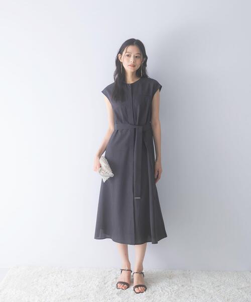 URBAN RESEARCH ROSSO WOMEN（アーバンリサーチ　ロッソ）の「『UR TECH DRYLUXE』ポケットデザインワンピース（ワンピース・レディース・モカ/ネイビー/イエロー/チャコールグレー・FREE）」の10枚目の写真