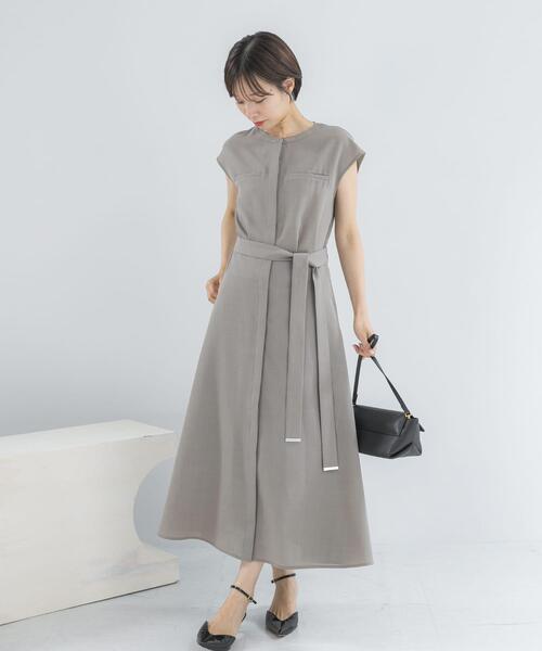 URBAN RESEARCH ROSSO WOMEN(アーバンリサーチ ロッソ)の「『UR TECH DRYLUXE』ポケットデザインワンピース(ワンピース・レディース・モカ/ネイビー/イエロー/チャコールグレー・FREE)」の18枚目の写真