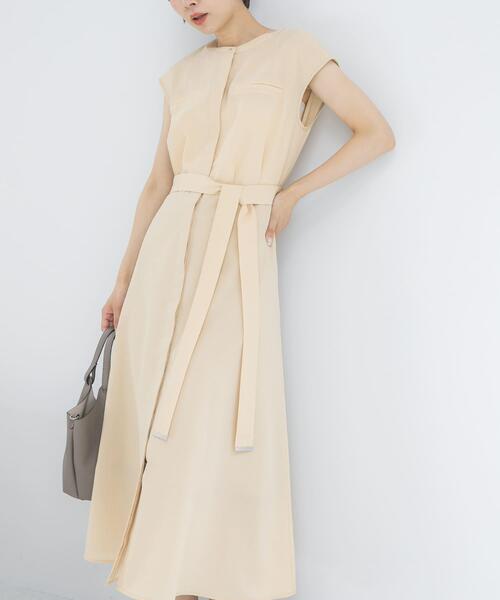 URBAN RESEARCH ROSSO WOMEN(アーバンリサーチ ロッソ)の「『UR TECH DRYLUXE』ポケットデザインワンピース(ワンピース・レディース・モカ/ネイビー/イエロー/チャコールグレー・FREE)」の10枚目の写真