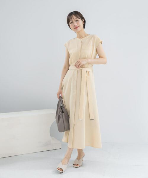 URBAN RESEARCH ROSSO WOMEN(アーバンリサーチ ロッソ)の「『UR TECH DRYLUXE』ポケットデザインワンピース(ワンピース・レディース・モカ/ネイビー/イエロー/チャコールグレー・FREE)」の11枚目の写真