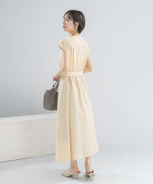 URBAN RESEARCH ROSSO WOMEN(アーバンリサーチ ロッソ)の「『UR TECH DRYLUXE』ポケットデザインワンピース(ワンピース・レディース・モカ/ネイビー/イエロー/チャコールグレー・FREE)」の13枚目の写真