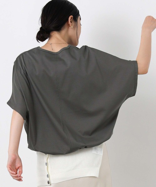 Gready Brilliant(グレディブリリアン)の「RISERVAドルマン(Tシャツ/カットソー・レディース・チャコールグレー/オフホワイト・FREE)」の13枚目の写真