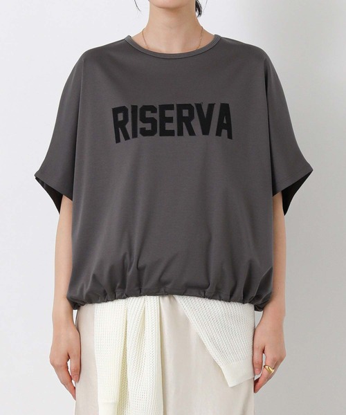 Gready Brilliant(グレディブリリアン)の「RISERVAドルマン(Tシャツ/カットソー・レディース・チャコールグレー/オフホワイト・FREE)」の22枚目の写真