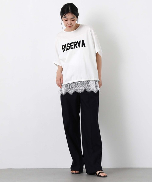 Gready Brilliant(グレディブリリアン)の「RISERVAドルマン(Tシャツ/カットソー・レディース・チャコールグレー/オフホワイト・FREE)」の10枚目の写真