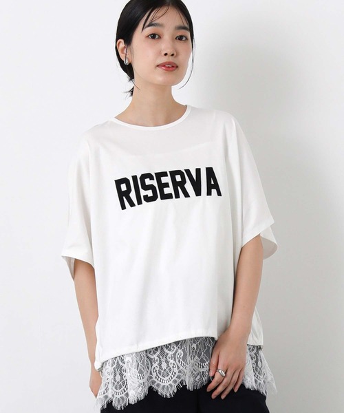 Gready Brilliant(グレディブリリアン)の「RISERVAドルマン(Tシャツ/カットソー・レディース・チャコールグレー/オフホワイト・FREE)」の3枚目の写真