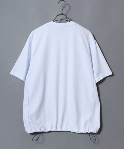 ANPAS(アンパス)の「ICEMAX Cool-Touch Henley T-Shirt / アイスマックス ヘンリーネック 無地 半袖Tシャツ 接触冷感 吸汗速乾 遮熱 紫外線カット メンズ トップス ドローコード付き ムジT(Tシャツ/カットソー・メンズ・ホワイト/チャコールグレー/ブラック・LL/M/L)」の9枚目の写真