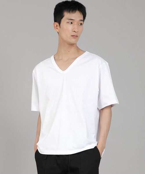 SAINTCREW(セントクルー)の「無地Vネック半袖TシャツVSR-881ホワイト(Tシャツ/カットソー・メンズ・その他・LARGE/X-LARGE/MEDIUM/XX-LARGE/XXX-LARGE/XXXX-LARGE)」の2枚目の写真