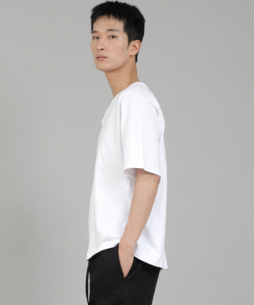 SAINTCREW(セントクルー)の「無地Vネック半袖TシャツVSR-881ホワイト(Tシャツ/カットソー・メンズ・その他・LARGE/X-LARGE/MEDIUM/XX-LARGE/XXX-LARGE/XXXX-LARGE)」の3枚目の写真