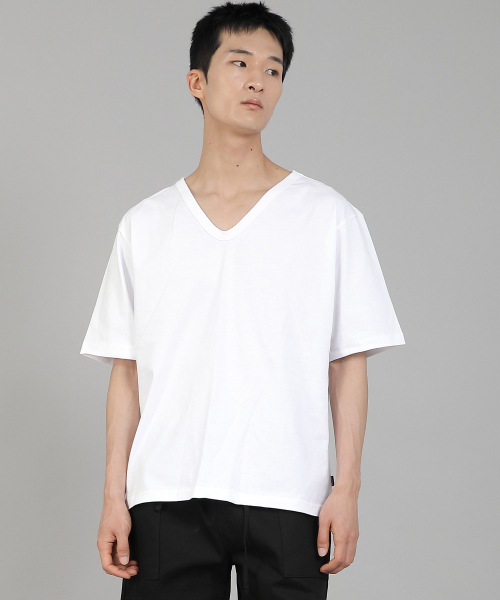 SAINTCREW(セントクルー)の「無地Vネック半袖TシャツVSR-881ホワイト(Tシャツ/カットソー・メンズ・その他・LARGE/X-LARGE/MEDIUM/XX-LARGE/XXX-LARGE/XXXX-LARGE)」の4枚目の写真