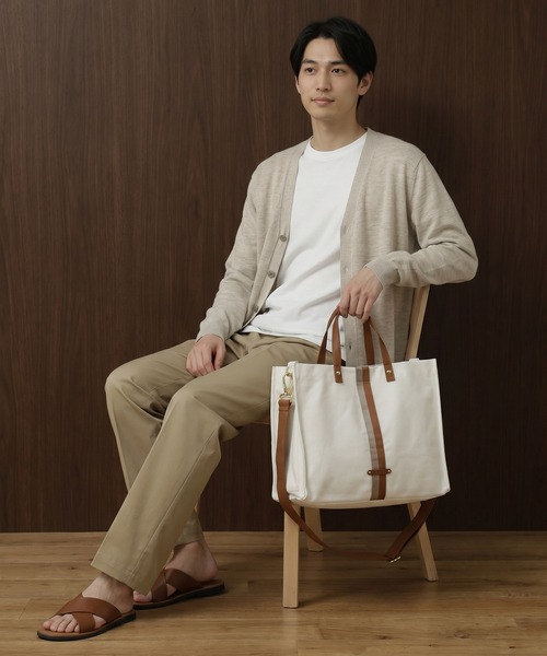 ROOTOTE(ルートート)の「ROOTOTE 2WAYトート&ショルダー(トートバッグ・メンズ・アイボリー・FREE)」の20枚目の写真