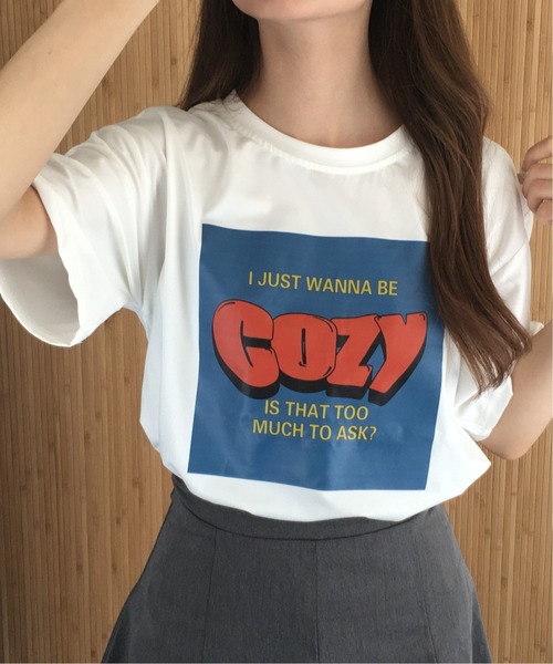 RME.(アールエムイー)の「アメカジロゴプリントTシャツ 半袖(Tシャツ/カットソー・レディース・グレー/ホワイト/ブラック・FREE)」の1枚目の写真