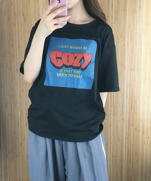 RME.(アールエムイー)の「アメカジロゴプリントTシャツ 半袖(Tシャツ/カットソー・レディース・グレー/ホワイト/ブラック・FREE)」の6枚目の写真