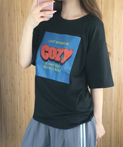 RME.(アールエムイー)の「アメカジロゴプリントTシャツ 半袖(Tシャツ/カットソー・レディース・グレー/ホワイト/ブラック・FREE)」の7枚目の写真