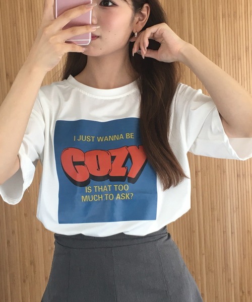RME.(アールエムイー)の「アメカジロゴプリントTシャツ 半袖(Tシャツ/カットソー・レディース・グレー/ホワイト/ブラック・FREE)」の19枚目の写真