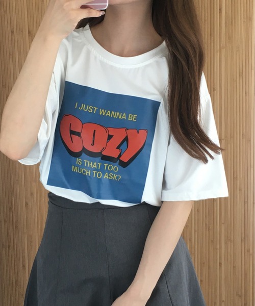 RME.(アールエムイー)の「アメカジロゴプリントTシャツ 半袖(Tシャツ/カットソー・レディース・グレー/ホワイト/ブラック・FREE)」の21枚目の写真
