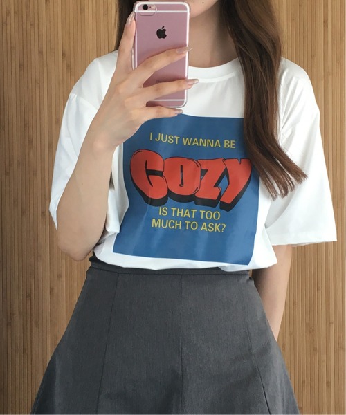 RME.(アールエムイー)の「アメカジロゴプリントTシャツ 半袖(Tシャツ/カットソー・レディース・グレー/ホワイト/ブラック・FREE)」の22枚目の写真