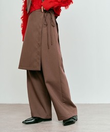 【W:Huku / クラシカルツイルシリーズ】レイヤード スラックス / Classic Twill Layered Slacks
