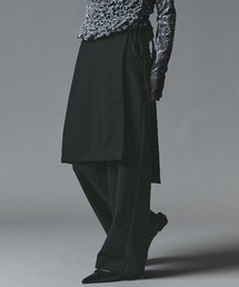 【W:Huku / クラシカルツイルシリーズ】レイヤード スラックス / Classic Twill Layered Slacks