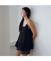 Pintuck frill sleeveless