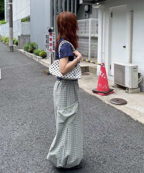 CIAOPANIC(チャオパニック)の「チェックバルーンイージーパンツ(その他パンツ・レディース・ホワイト/グリーン/ピンク/サックスブルー・ONE SIZE)」の17枚目の写真