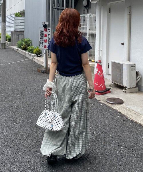 CIAOPANIC(チャオパニック)の「チェックバルーンイージーパンツ(その他パンツ・レディース・ホワイト/グリーン/ピンク/サックスブルー・ONE SIZE)」の18枚目の写真