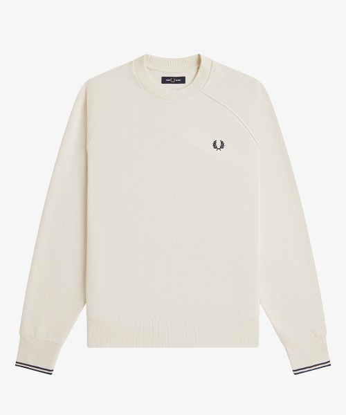 FRED PERRY（フレッドペリー）の「Tipped Crew Neck Sweatshirt／ティップドクルーネックスウェット（スウェット・メンズ・ダークネイビー/ベージュ/カーキ・XL/L/M/S）」の10枚目の写真