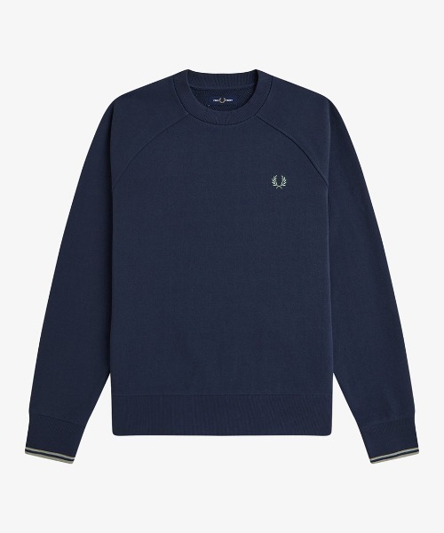 FRED PERRY（フレッドペリー）の「Tipped Crew Neck Sweatshirt／ティップドクルーネックスウェット（スウェット・メンズ・ダークネイビー/ベージュ/カーキ・XL/L/M/S）」の20枚目の写真