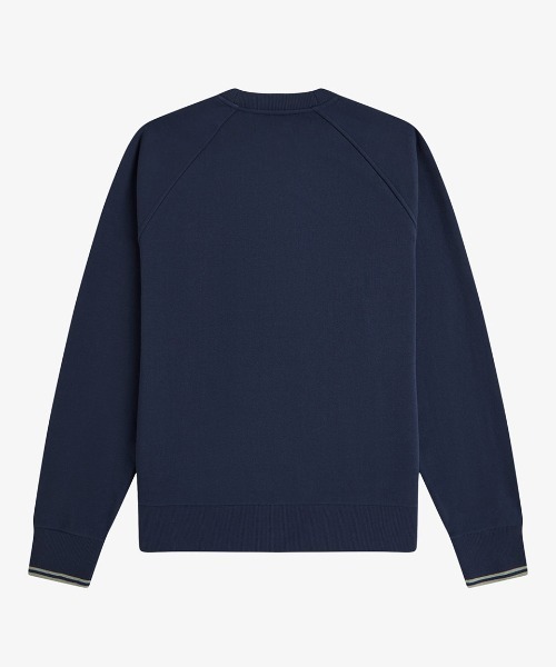 FRED PERRY（フレッドペリー）の「Tipped Crew Neck Sweatshirt／ティップドクルーネックスウェット（スウェット・メンズ・ダークネイビー/ベージュ/カーキ・XL/L/M/S）」の21枚目の写真