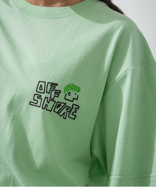 OFFSHORE（オフショア）の「SURF DOODLE TEE（Tシャツ/カットソー・メンズ・チャコールグレー/グリーン・S/M/L/XL）」の9枚目の写真