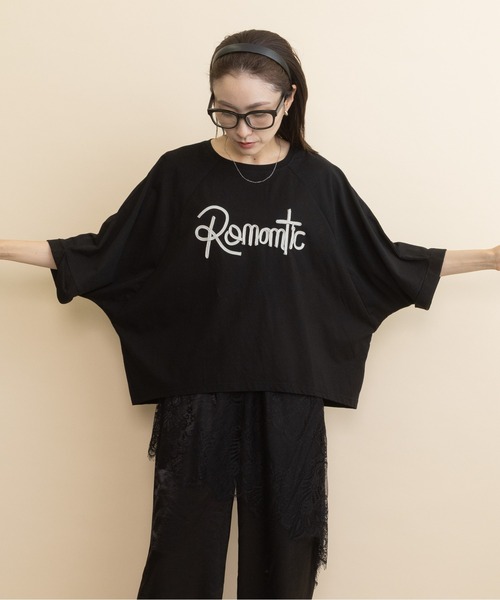 lodie(ロディ)の「”Romantic・ロゴモチーフT(Tシャツ/カットソー・レディース・ブラウン/チャコールグレー/ブラック・FREE)」の7枚目の写真