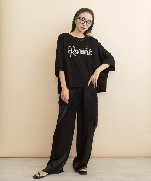 lodie(ロディ)の「”Romantic・ロゴモチーフT(Tシャツ/カットソー・レディース・ブラウン/チャコールグレー/ブラック・FREE)」の5枚目の写真
