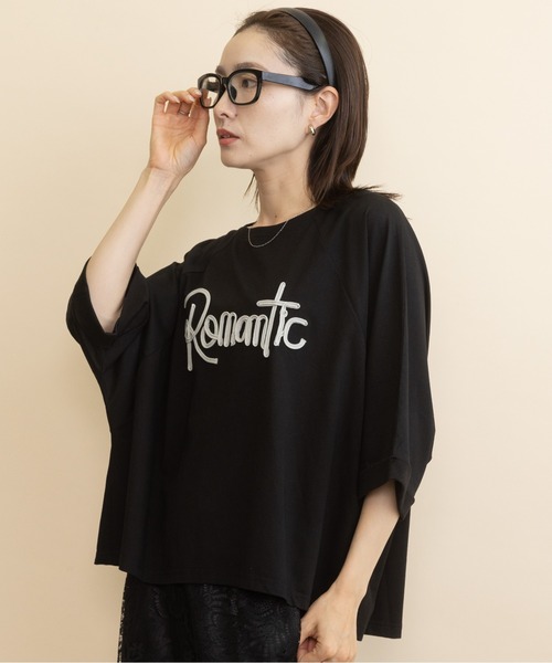 lodie(ロディ)の「”Romantic・ロゴモチーフT(Tシャツ/カットソー・レディース・ブラウン/チャコールグレー/ブラック・FREE)」の8枚目の写真