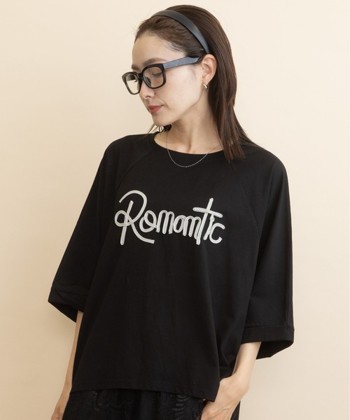 lodie(ロディ)の「”Romantic・ロゴモチーフT(Tシャツ/カットソー・レディース・ブラウン/チャコールグレー/ブラック・FREE)」の4枚目の写真