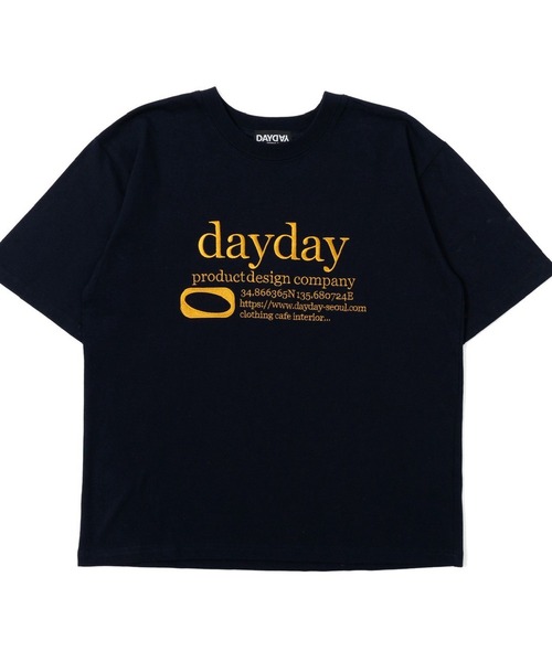DAYDAY(デイデイ)の「カテゴリーロゴ S/S Tシャツ(Tシャツ/カットソー・レディース・ネイビー/ブラック・M)」の1枚目の写真