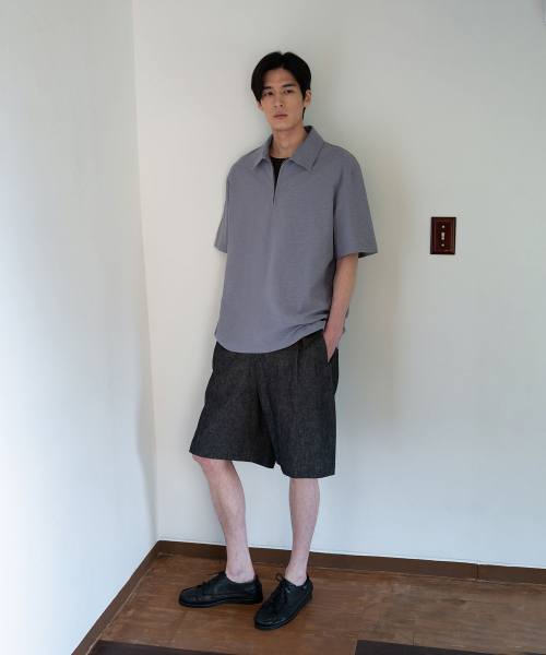 BLANKROOM(ブランクルーム)の「ノーブルスラブハーフジップ_MAUVE(Tシャツ/カットソー・メンズ・その他・1/2/3)」の5枚目の写真