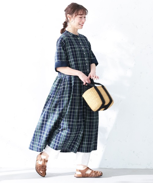 soulberry(ソウルベリー)の「夏便りのワンピース(ワンピース・レディース・ネイビー・LL/3L/4L/5L/M/L)」の3枚目の写真
